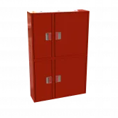 Шкаф двойной для огнетушителей, рукава и СИЗОД Шкаф двойной для огнетушителей, рукава и СИЗОД